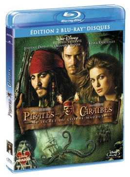 Pochette du DVD Pirates des Caraïbes 2 : Le Secret du coffre maudit [Blu-ray] 
