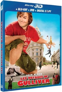 Pochette du DVD Les Voyages de Gulliver - Blu-ray 3D active, le Blu-ray, le DVD et la copie digitale [Blu-ray] 