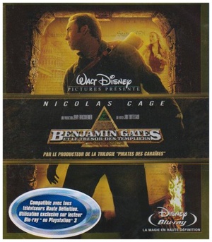 Pochette du DVD Benjamin Gates et le trésor des Templiers [Blu-ray] 