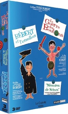 Pochette du DVD Coffret Yves Robert 3 DVD : La Guerre des boutons / Bébert et l'omnibus / Mémoire de scènes (Documentaire) 
