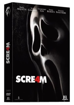 Pochette du DVD Scream 4 (inclus le masque) 
