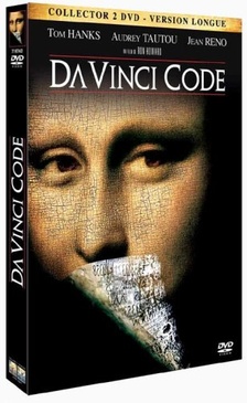 Pochette du DVD Da Vinci Code - Coffret Digipack Collector 2 DVD (Version longue). Le film avec 28 minutes de scènes supplémentaires exclusives + DVD bonus avec près de 2 heures de compléments. 