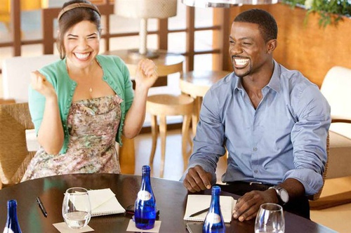 america ferrera et lance gross heureux
