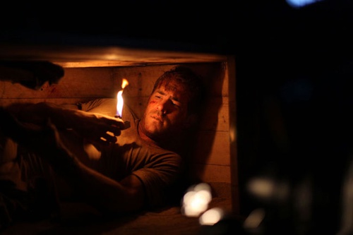 tournage du film buried