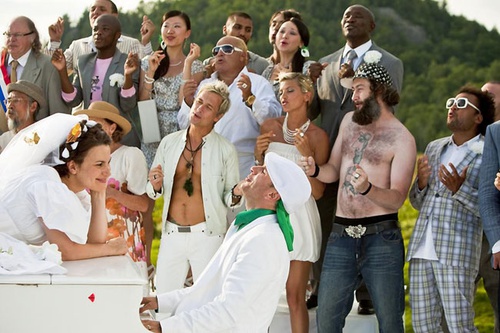 Armelle Lesniak, Michael Youn, Vincent Desagnat, Isabelle Funaro et Fabrice Eboué