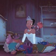 tiana dans ses jouets