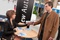 Cécile de France et Matt Damon à un salon du livre