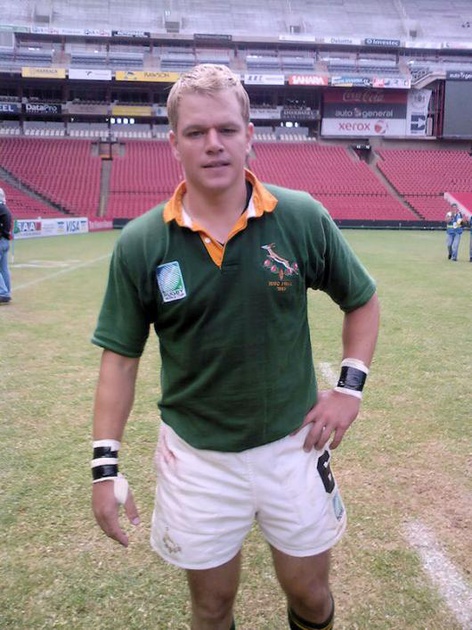 matt damon sur le tournage de invictus