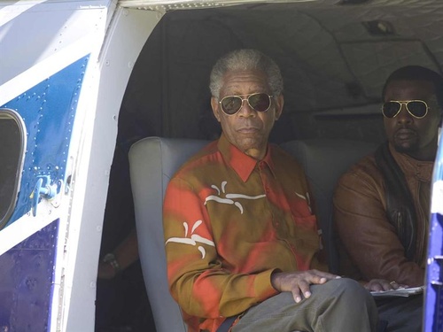 morgan freeman dans son h  licopt  re