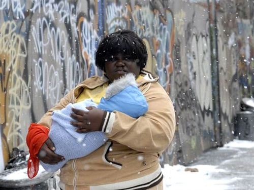 gabourey sidibe et son b  b  