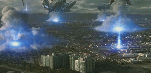 une attaque des vaisseaux spatiaux