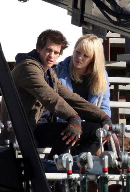 tournage spider man reboot   andrew garfield emma stone 4