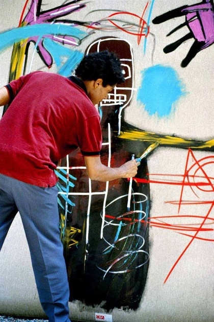 jean michel basquiat peignant