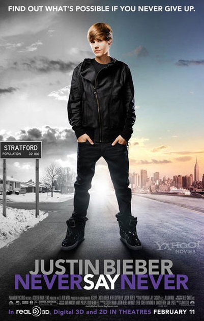 nouvelle affiche du film de justin bieber