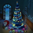 le p re noel d posant les cadeaux