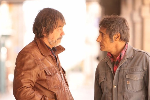 Olivier Marchal discute avec Gérard Lanvin