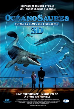 Affiche du film Océanosaures 3D, voyage au temps des dinosaures