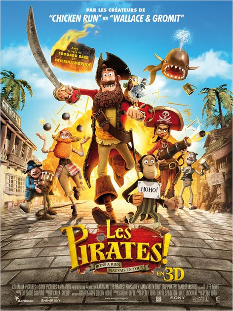 Affiche du film Les Pirates ! Bons à rien, Mauvais en tout  