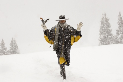 Samuel L. Jackson dans le rôle du "Commandant Warren" dans le film "Les Huit Salopards"