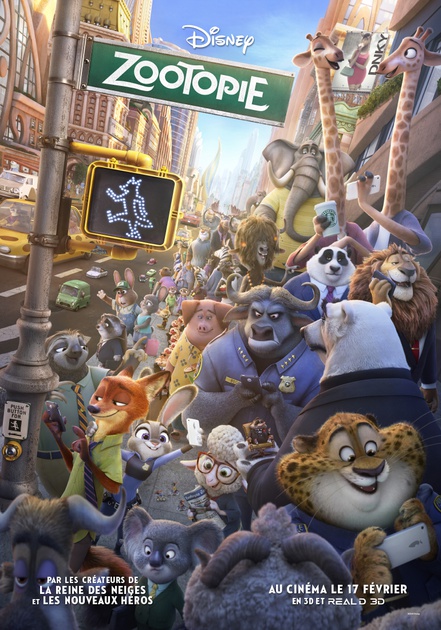 Affiche du film Zootopie 