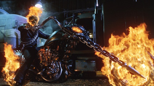 ghost rider a moto