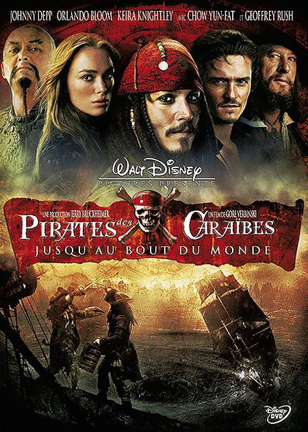 affiche du film pirates des caraibes jusqu au bout du monde