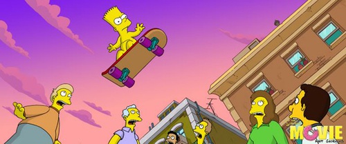 Bart en skate-board