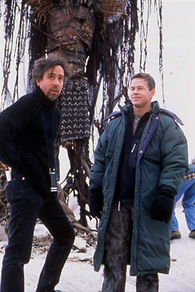 tournage avec tim burton et mark walberg