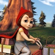 le chaperon rouge a velo