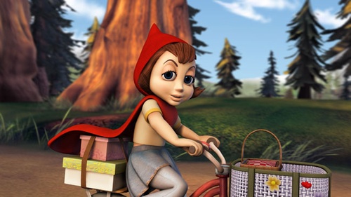 le chaperon rouge a velo