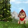 rouge dans les bois