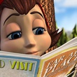 rouge en pleine lecture