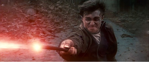 harry potter en plein combat