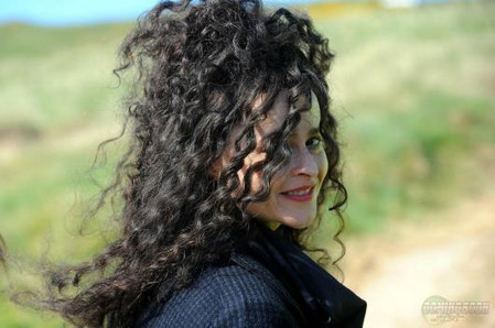 helena bonham carter sur le tournage du film harry potter et les reliques de la mort part 1