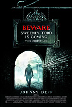 Affiche du film Sweeney Todd : Le Diabolique Barbier de Fleet Street