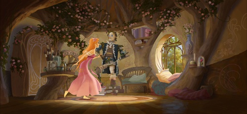 giselle dans sa maison