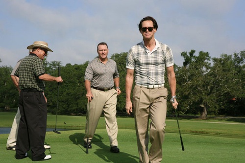jim carrey sur un terrain de golf