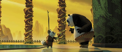 Maitre singe et Po, le panda