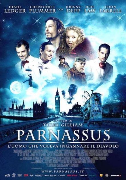affiche italienne de l'imaginarium du docteur parnassus