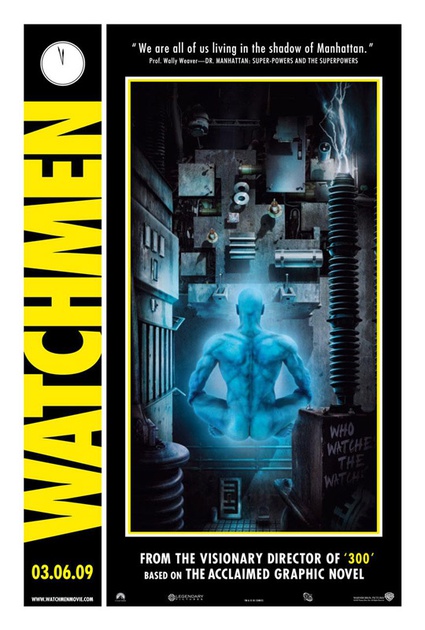 affiche amearicaine noire 2 - Watchmen : les gardiens