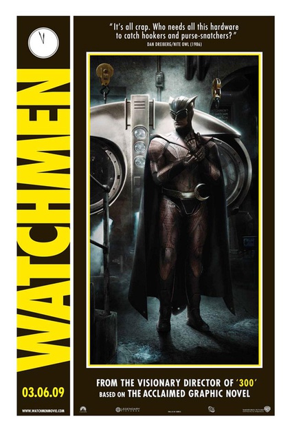 affiche amearicaine noire 3 - Watchmen : les gardiens