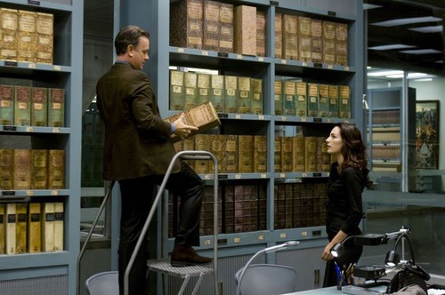 tom hanks et ayelet zurer dans la bibliotheque