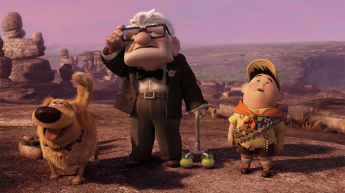 Carl, Dug et Russell