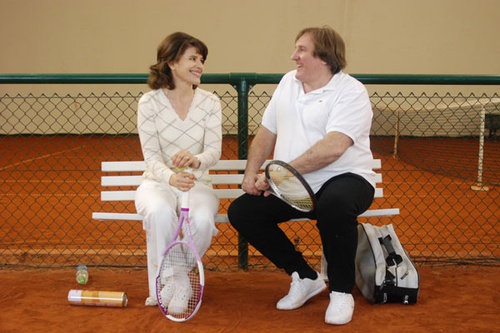 fanny ardant et gearard depardieu au tennis - Hello Goodbye