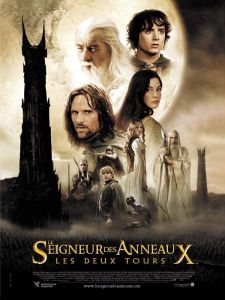 affiche du film le seigneur des anneaux les deux tours