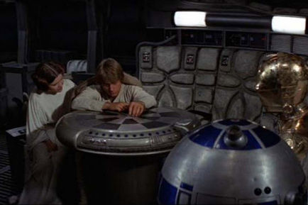 carrie fisher mark hamill c3po et r2d2 - Star Wars : Episode 4 - La guerre des étoiles