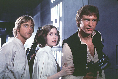 mark hamill carrie fisher harrison ford - Star Wars : Episode 4 - La guerre des étoiles
