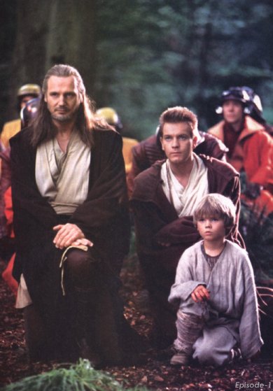 liam neeson ewan mcgregor jake lloyd - Star Wars : Episode 1 - La menace fantôme