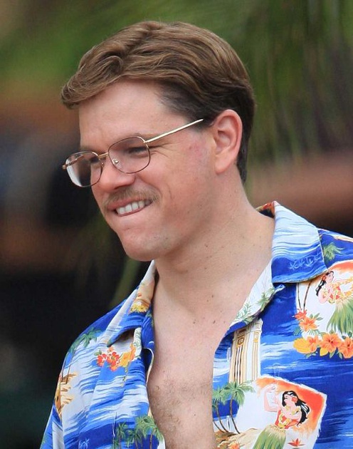 matt damon en plein tournage