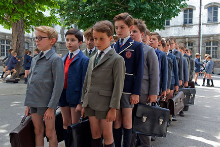 les enfants en rang